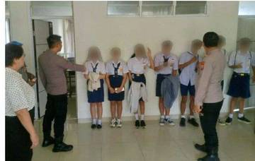 Tujuh Siswa SMP Diamankan Polsek Tomohon Tengah