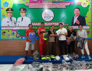 Komitmen Nyata KONI Sulut, Giliran IBCA-MMA Dapat Bantuan