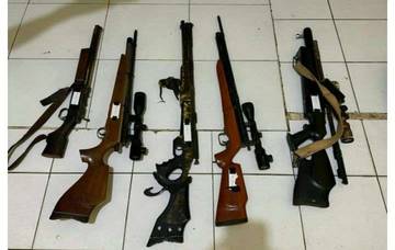 Polisi Amankan Terduga Perakit Senjata Angin 