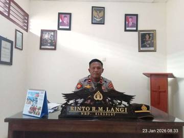 Kapolsek Kawangkoan Imbau Kamtibmas Jelang Pilhut 2026