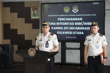 Kanwil Ditjenim Sulut Canangkan Zona Integritas WBK–WBBM