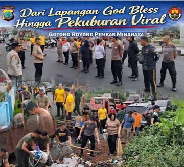 Polres Minahasa Pimpin Aksi Bersih Gerakan ASRI