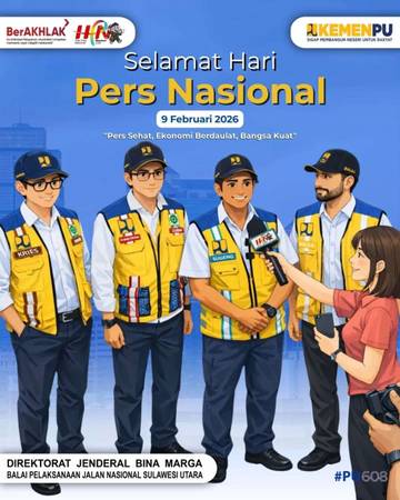BPJN Sulut Sampaikan Selamat HPN 2026 Ke- 80