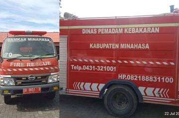 Mobil Damkar Pos Kawangkoan Rusak Menunggu Anggaran Perbaikan