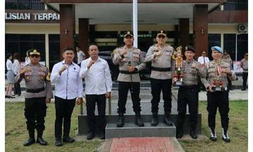 Tim Basket Polres Kotamobagu Sabet Juara Satu