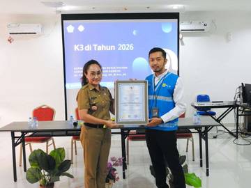 PLN UP3 Tahuna Raih Penghargaan SMK3 Dari Kemenaker