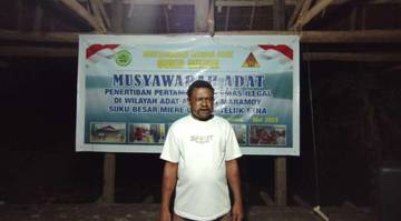 Kepala Suku Miere Minta APH Tertibkan Illegal Mining di Teluk Etna