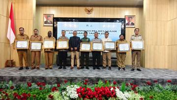 Kanwil Kemenkum Pabar Raih Peringkat Tiga Polkumhankam