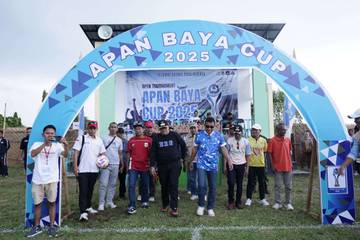 Turnamen Sepak Bola Apan Baya Cup 2025 Resmi Dibuka di Desa Gondang