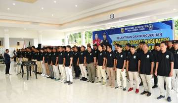 ASKAB PSSI Lotim Resmi Dikukuhkan, Bupati Optimis Berprestasi 