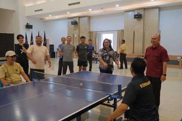 Kemenkum NTB Gelar Lomba Tenis Meja, Semarakkan Hari Pengayoman ke-80