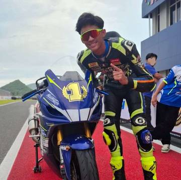 Aldias Harumkan NTB, Finis Kedua di Kelas National Sport 150cc Superpole MRS 2025