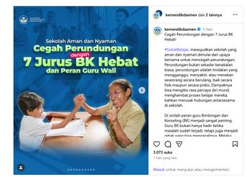 Tujuh Jurus BK Ini Dinilai Bisa Cegah Perundungan 