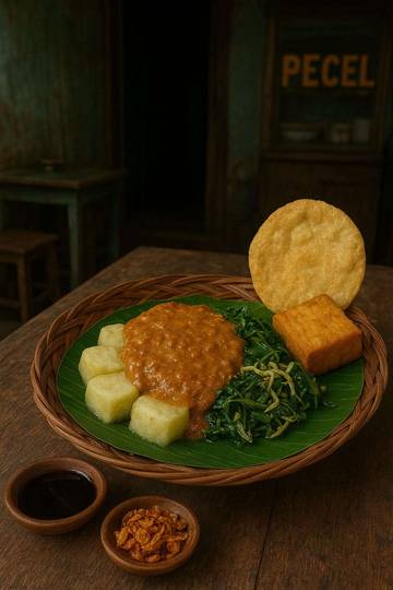 Pecel Lontong Khas Lombok yang Pedas