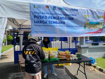 Bulog NTB Pastikan Stok Beras Aman, Buka Posko Pangan Selama Nataru