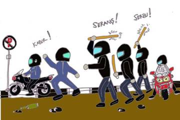 Gank Motor, Dampak Pelajar Bebas Bawa Motor 