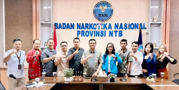 KNPI NTB Bangkit Bersama BNNP Tabuh Perang Besar Melawan Bandar Narkoba