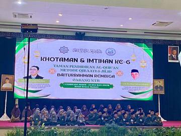 Khotaman Imtihan ke-6 TPQ Baiturrahman Rembiga Berlangsung Khidmat