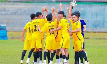 Dua Gol Riansyah Bawa Persebi Menang Atas Perslotim 