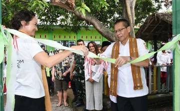 Wabup Lotim Resmikan Lima Ruang Kelas SDN 2 Gunung Malang