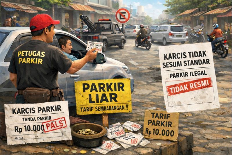 Karcis Parkir Tak Sesuai Standar Sumber Kebocoran PAD