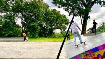 Ruang Terbuka Hijau dengan Fasilitas Arena Skateboard