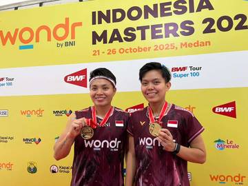 Apriyani/Fadia Juara Indonesia Masters Super 100 2025