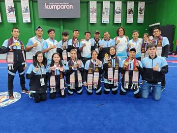 Wushu Angkat Sumut  Posisi Tujuh Besar