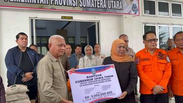 Pemprov Jatim Salurkan Bantuan Untuk Korban Bencana Sumut