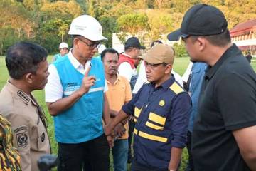 Menteri ESDM Tinjau Langsung Lokasi Terdampak Bencana