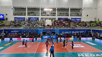 Jakarta Electric PLN Mobile Kalahkan Medan Falcons Tipis