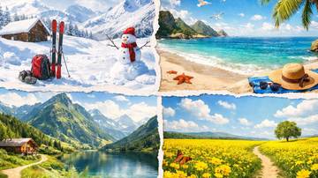 Dari Dataran Bersalju Hingga Padang Penuh Bunga Kuning