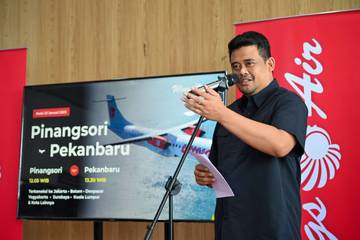 Bobby Nasution Minta Harga Tiket Pinangsori–Pekanbaru Terjangkau