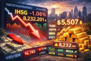IHSG Volatil, Ditutup Melemah, Rupiah Dan Emas Terkoreksi