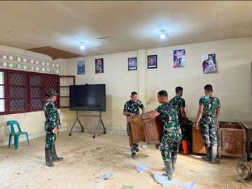 Kodam I/BB Pulihkan SMP,SMA Fransiskus Pandan, KBM Normal