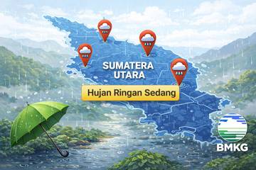 BMKG Prakirakan Hujan di Pekan Pertama Februari