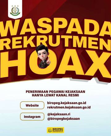 Kejaksaan Agung Imbau Waspada Penipuan Terkait Pendaftaran CPNS