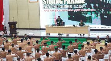 Kasdam I/BB Pimpin Sidang Parade Penerimaan Caba 