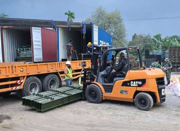 Kodam I/BB Terima Kedatangan 3 Set Jembatan Modular 