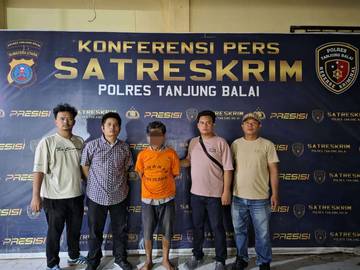Satreskrim Polres Tanjungbalai Tangkap Pencuri Kabel Rumah