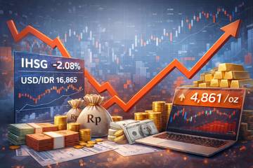 IHSG dan Rupiah Melemah, Emas Dunia Berbalik