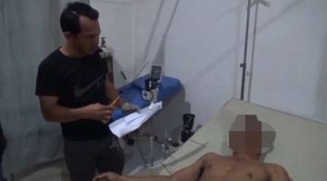 Pelaku Curanmor Pakai Sajam Babak Belur Diamuk Warga