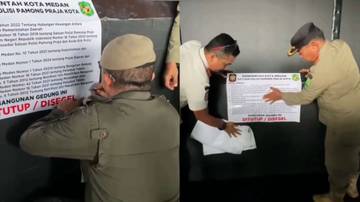Satpol PP Medan Segel Club Malam De Tonga