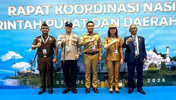 Bupati Humbahas Hadiri Rakornas 2026