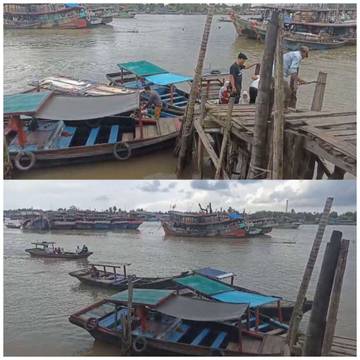 Sampan Kotak Tanjungbalai Menghibur Wisatawan Berkunjung 