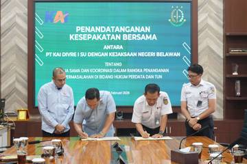 Perkuat Penanganan Hukum, KAI Sumut Gandeng Kejari Belawan