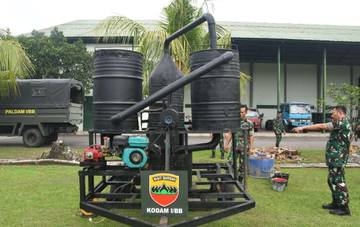 Kodam I/BB Buat Incinerator Ramah Lingkungan