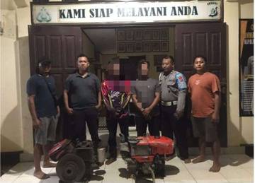 Polisi Ringkus Dua Pelaku Pencurian Alat Pertanian