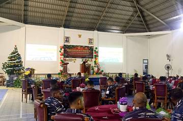 Ibadah dan Perayaan Natal Kodaeral XI Merauke