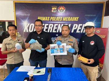 Polres Merauke Ungkap Peredaran Ganja Ilegal